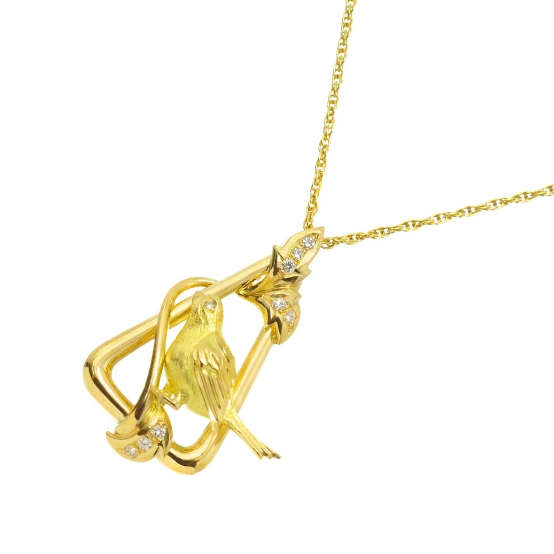 DIAMOND NECKLACE 18K YG YELLOW GOLD: Diamond Necklace 18K YG Yellow Gold Brand: Unbranded Type: Necklace Material: 18K Yellow Gold, Color: Yellow Gold Size: Size internal circumference of the chain:20.5inch Top Charm(max):W 23 X H 33
