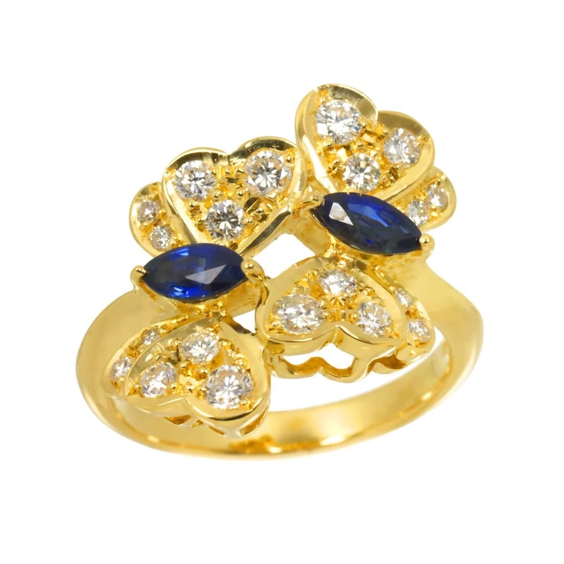 SAPPHIRE DIAMOND RING - 2