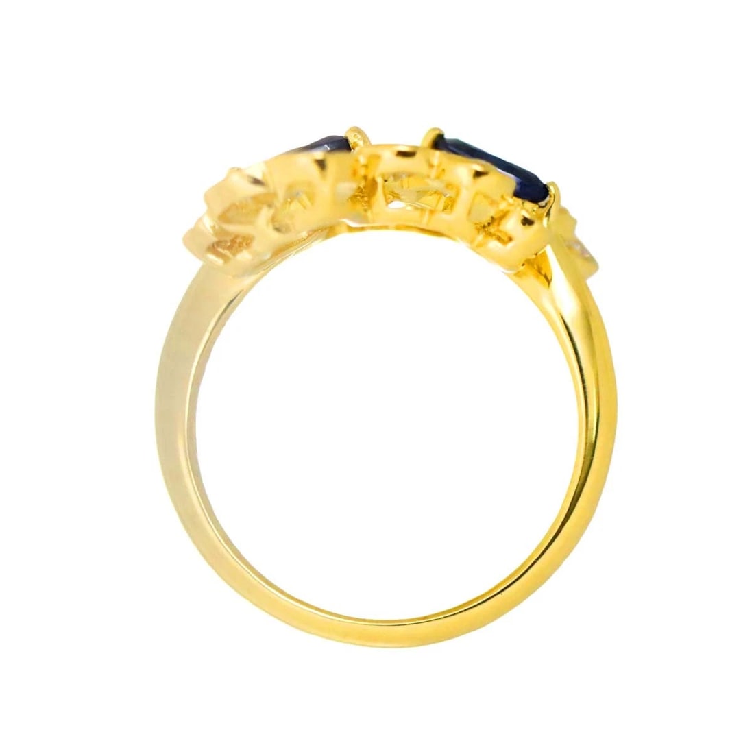 SAPPHIRE DIAMOND RING - 5