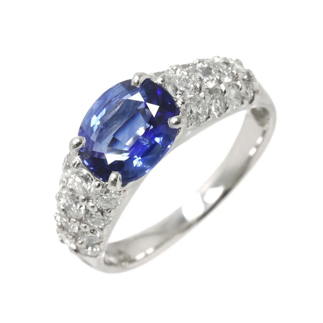 SAPPHIRE DIAMOND RING PT (1 of 5)