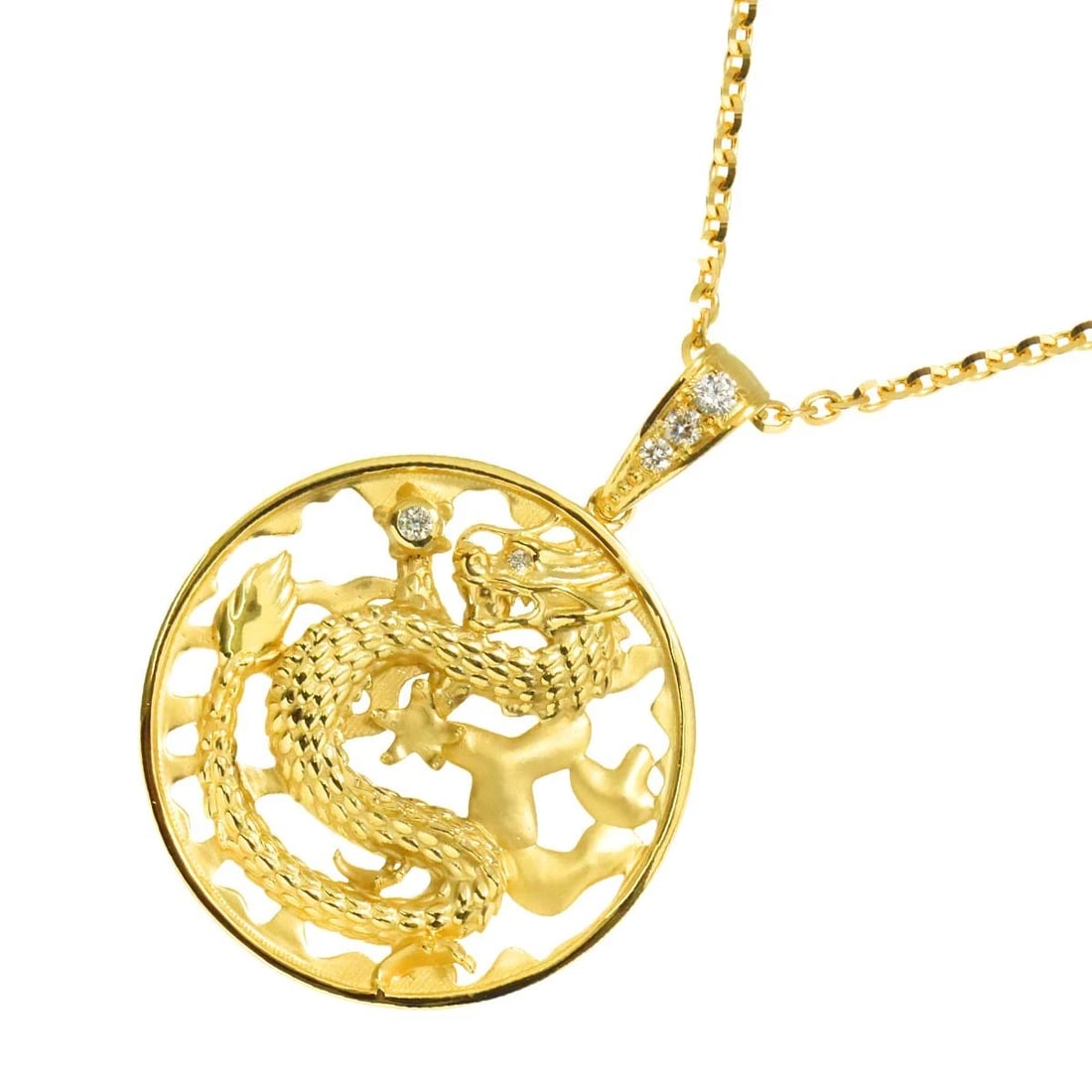 DIAMOND NECKLACE 18K YG: Diamond Necklace 18K YG Yellow Gold Brand: Unbranded Type: Necklace Material: 18K Yellow Gold, Color: Yellow Gold Size: Size internal circumference of the chain:19.5inch Top Charm(max): 32 X