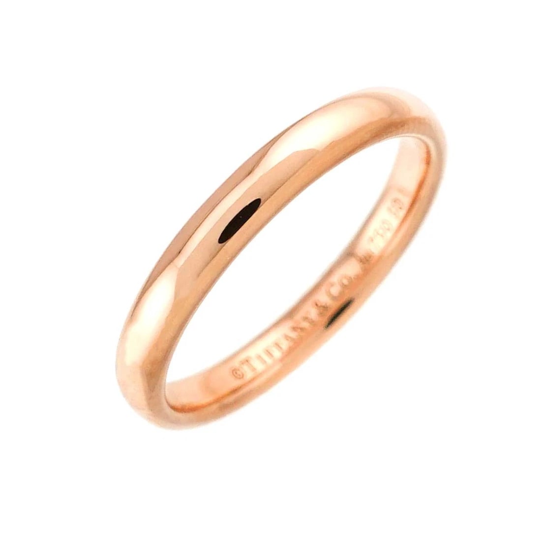 TIFFANY CO. FOREVER RING PINK GOLD: TIFFANY Co. Forever Ring Pink Gold Brand: TIFFANY Co. Type: Ring Material: 18K, Color: Gold Size: 3.75-4(US) Accessories: None Accessories Notice: When purchasing pre-owned goods, please