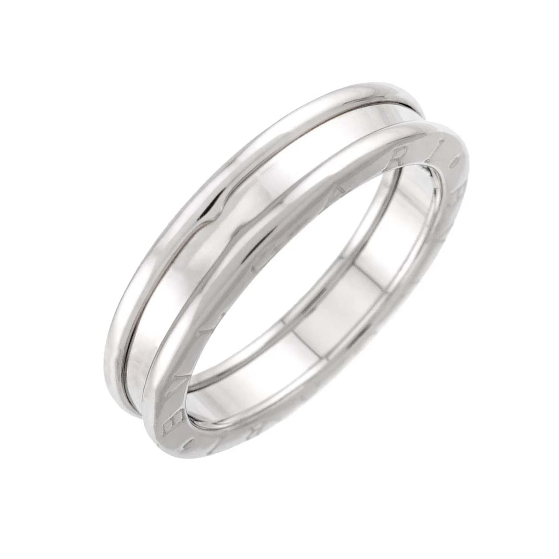 BVLGARI B-ZERO1 1BAND RING: BVLGARI B-ZERO1 1Band Ring Brand: BVLGARI Type: Ring Material: 18K White Gold, Color: White Gold Size: 61/9-9.5(US) Accessories: None Accessories Notice: When purchasing pre-owned goods,