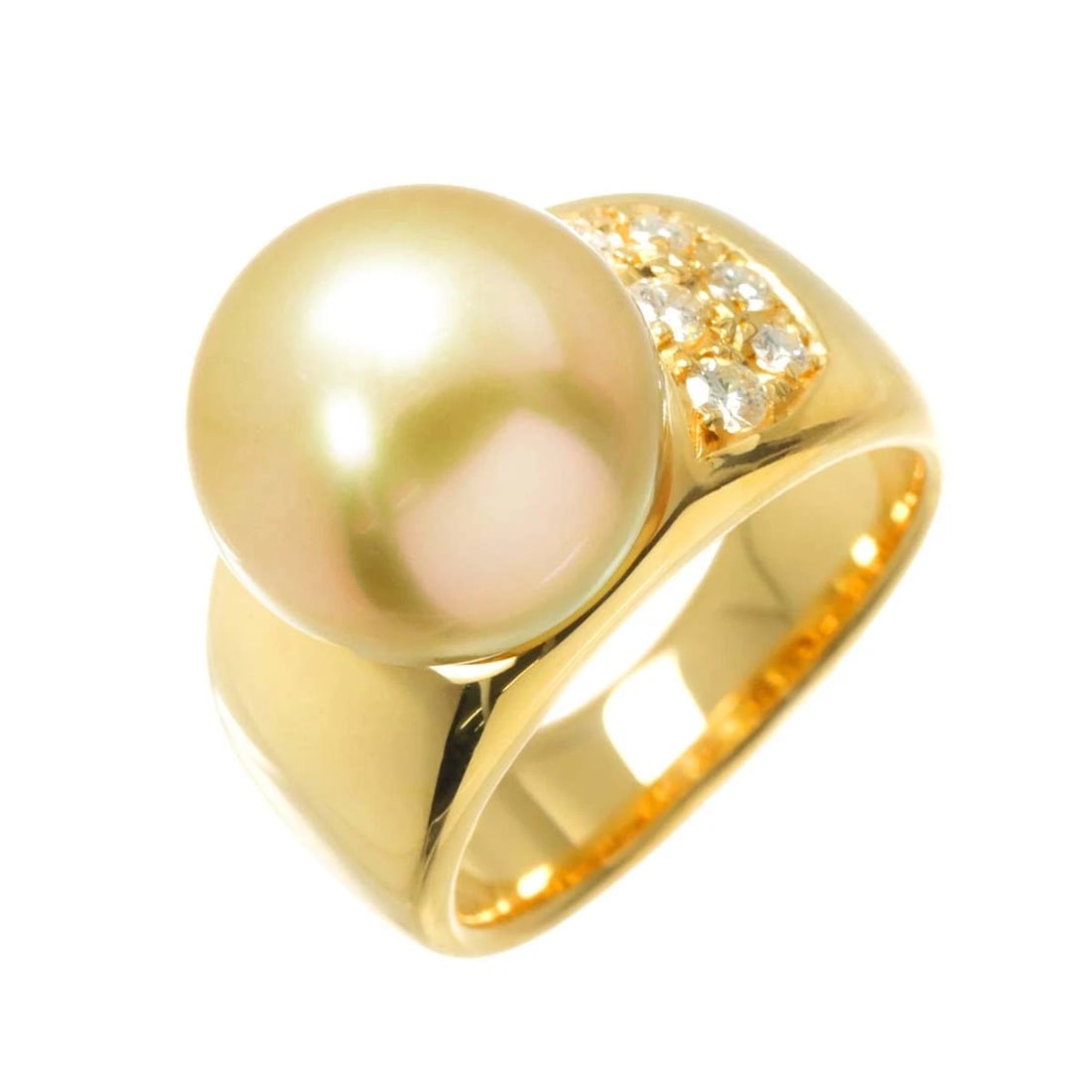 TASAKI SOUTH SEA PEARL DIAMOND RING (1 of 4)