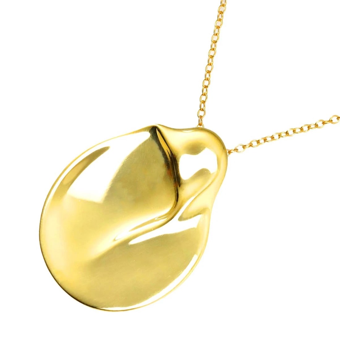 TIFFANY CO. LONG NECKLACE 18K YG: TIFFANY Co. Long Necklace 18K YG Brand: TIFFANY Co. Type: Necklace Material: 18K Yellow Gold, Color: Yellow Gold Size: Size internal circumference of the chain:30.3inch Top Charm(max):W29 X
