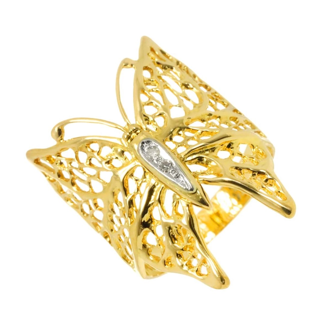 DIAMOND RING 18K YG PT YELLOW: Diamond Ring 18K YG Pt 750 Brand: Unbranded Type: Ring Material: 750 Yellow Gold, Color: Yellow Gold Size: 6.25-6.5(US) Accessories: None Accessories Notice: When purchasing pre-owned good