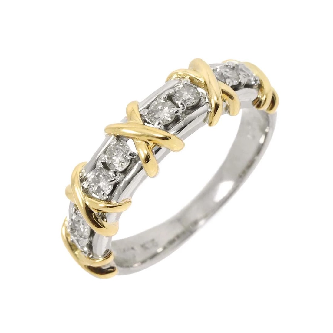 DIAMOND RING 18K YG PT YELLOW GOLD (1 of 5)