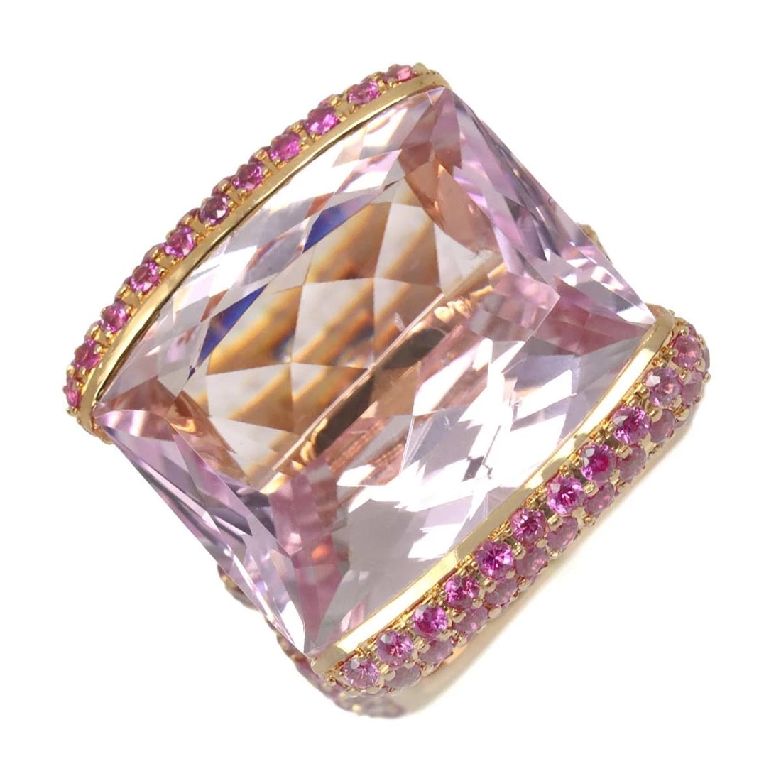 ADLER SAPPHIRE RING: adler Sapphire Ring Brand: adler Type: Ring Material: 750 Pink Gold, Color: Pink Gold Size: 4(US) Accessories: None Accessories Notice: When purchasing pre-owned goods, please refer to the