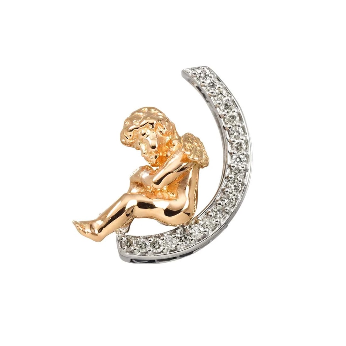 SAPPHIRE DIAMOND PENDANT: Sapphire Diamond Pendant Top 10K 18K PG Brand: Unbranded Type: Pendant Material: 10k Gold, Color: Gold Size: Size W 15.3 X H 21.4mm(full length) Thickness:9.5mm bail:(inside dimension) W 2 X H 4.1