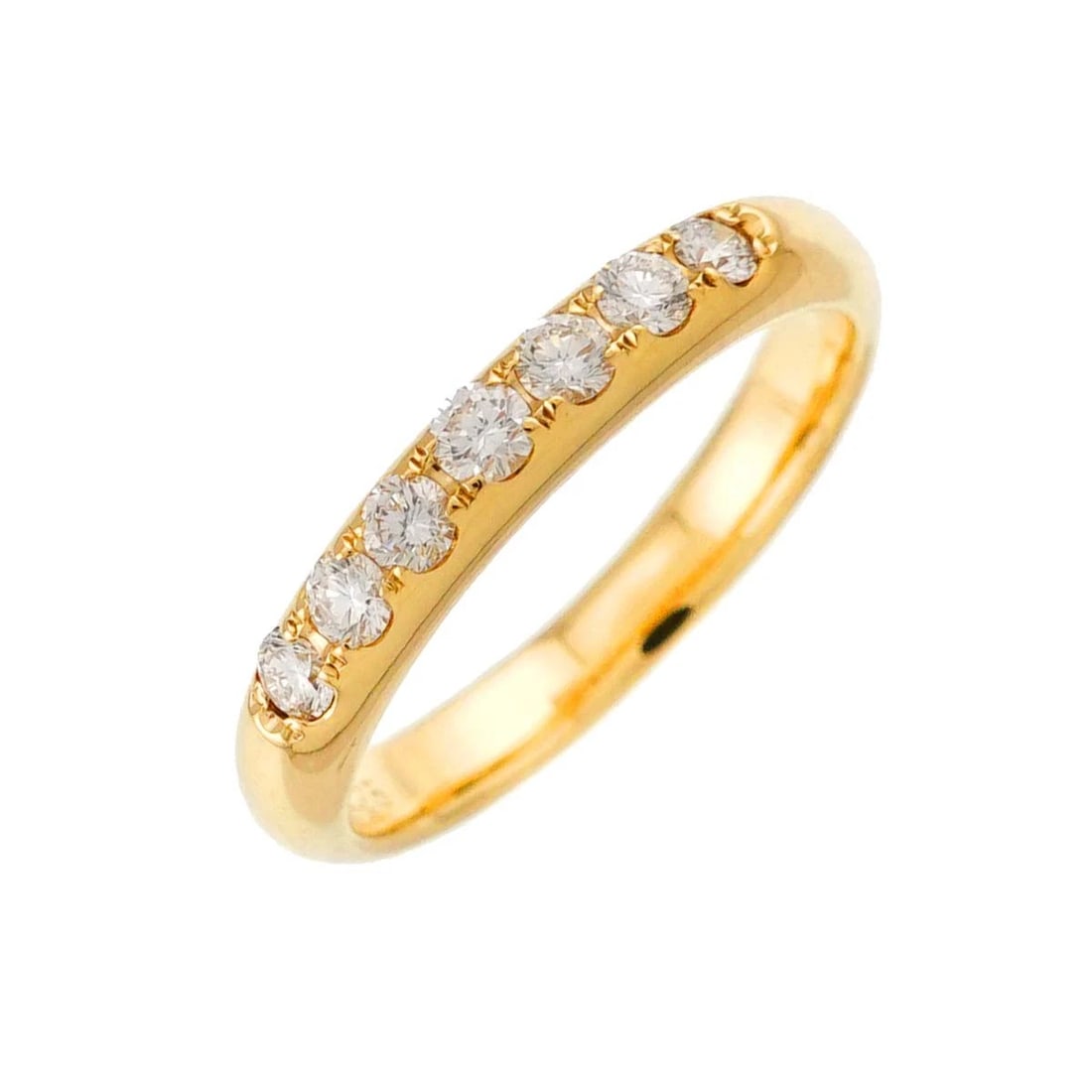 MIKIMOTO DIAMOND RING: MIKIMOTO Diamond Ring Brand: MIKIMOTO Type: Ring Material: 18K Yellow Gold, Color: Yellow Gold Size: 5.25-5.5(US) Accessories: None Accessories Notice: When purchasing pre-owned goods, ple