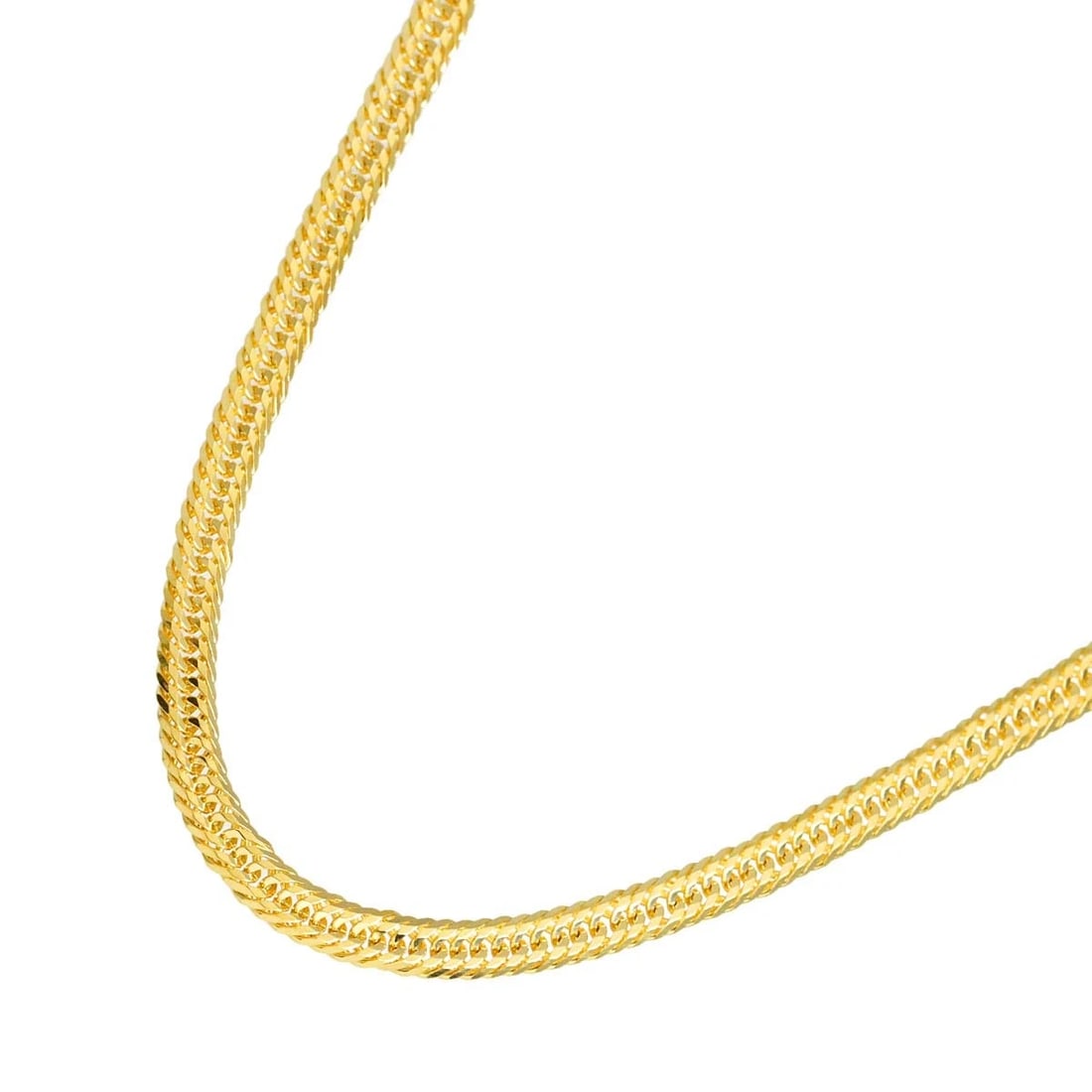 KIHEI CHAIN NECKLACE: Kihei chain Necklace Brand: Unbranded Type: Necklace Material: 18K, Color: Gold Size: Size Inner circumference:21.7inch Width:(max.) 3.1mm Accessories: None Accessories Notice: When