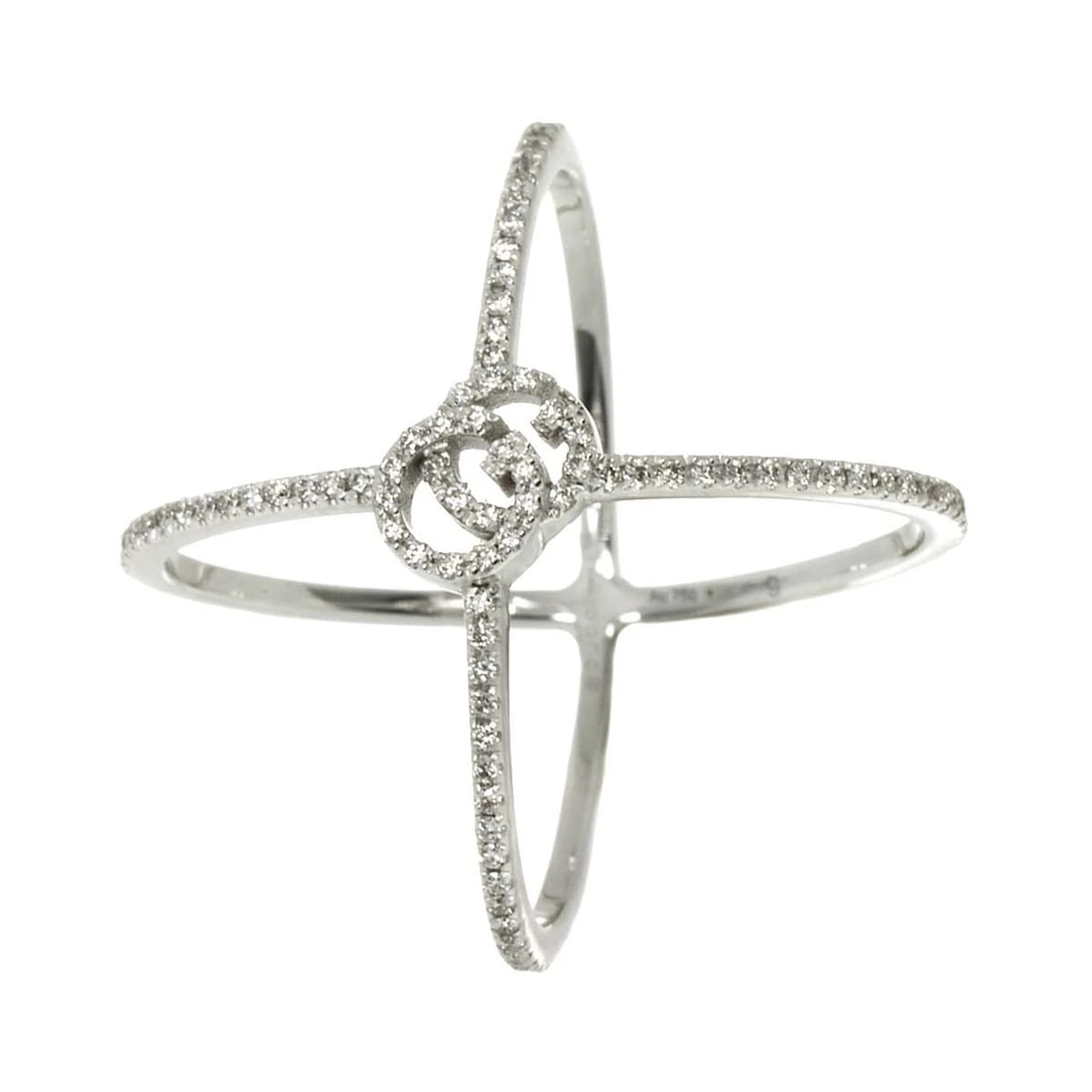 GUCCI GG LOGO RING DIAMOND (1 of 2)