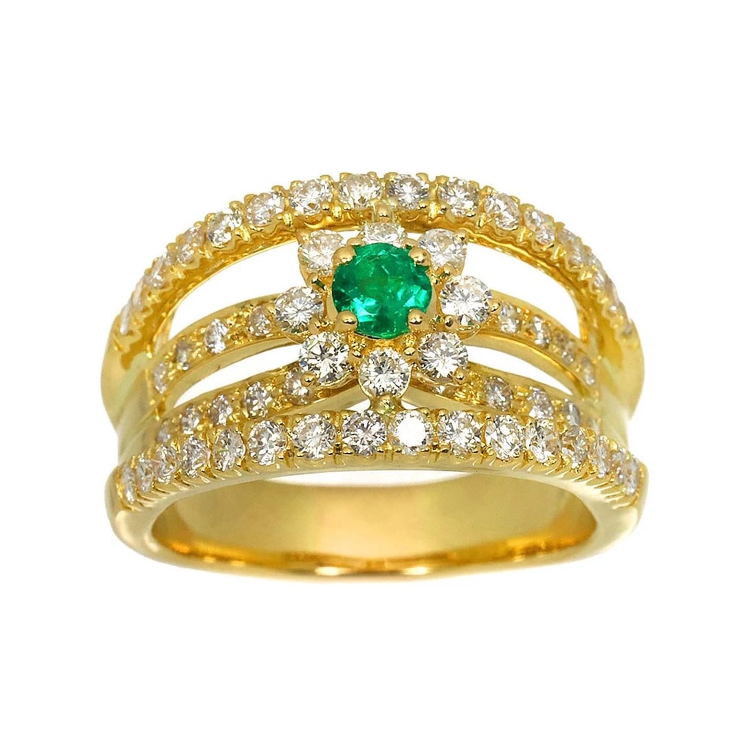 EMERALD DIAMOND RING - 2