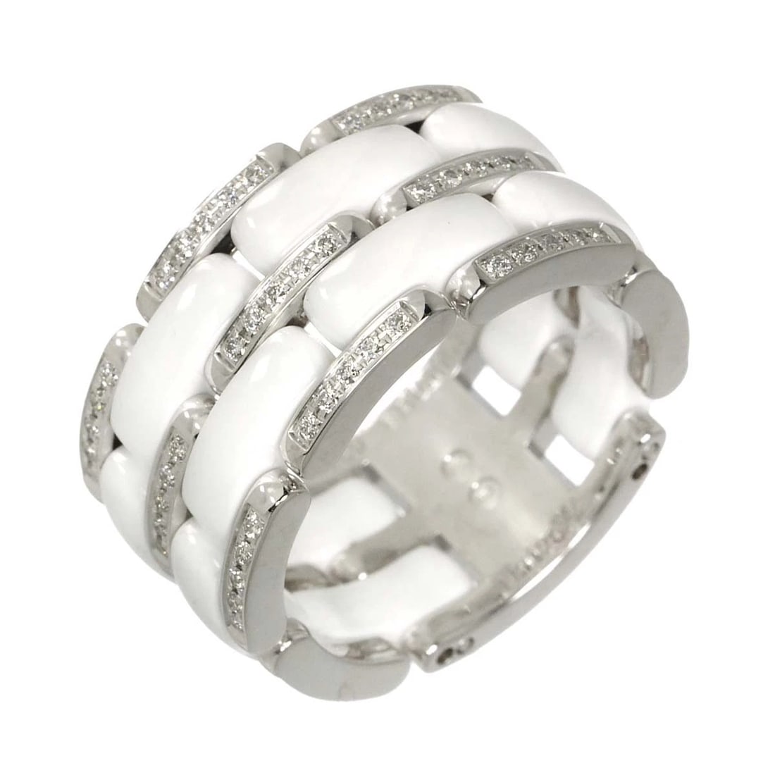 CHANEL ULTRA LM DIAMOND RING CERAMIC (1 of 4)
