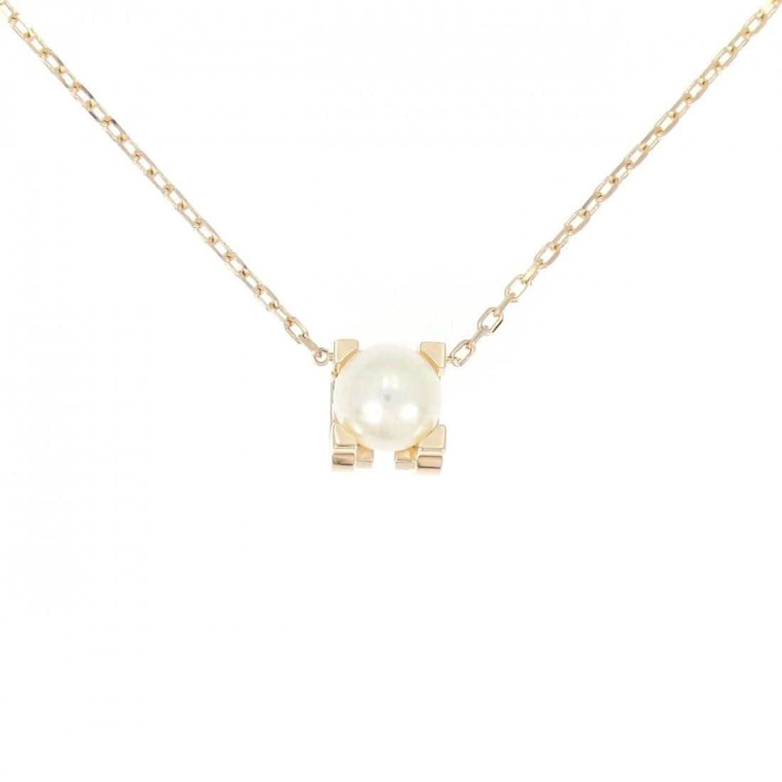 CARTIER C DE NECKLACE: Cartier C de Necklace Brand: CARTIER Type: Necklace Material: 750 Pink Gold, Main Stone/Creation Akoya Pearl Color: Pink Gold Size: Actual Size Pendant length approx. x width approx.: