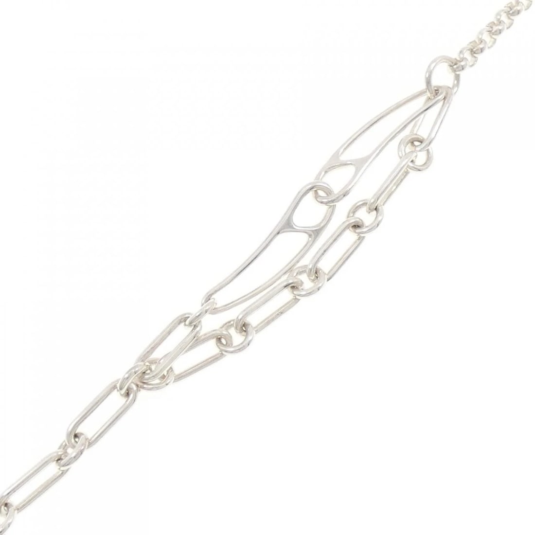 HERMÈS CHAINE D'ANCRE PUNK BRACELET: Hermès Chaine d'Ancre Punk Bracelet Brand: HERMES Type: bracelet Material: 925Silver, Color: Silver Size: 18cmActual Size Max width approx: 8.1mm Accessories: None Accessories Notice: When