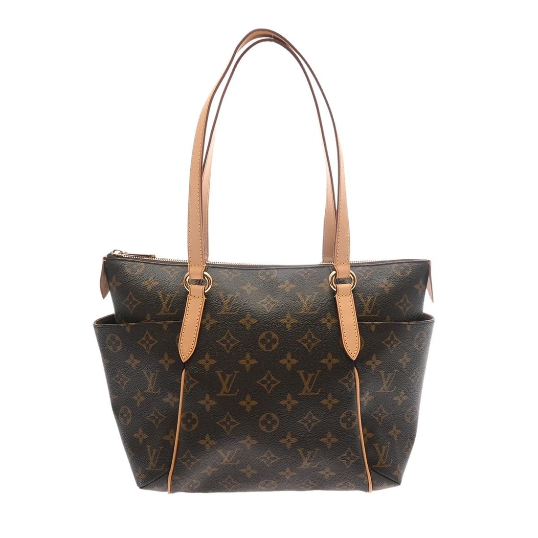LOUIS VUITTON TOTALLY PM MONOGRAM: LOUIS VUITTON Totally PM Monogram Brand: LOUIS VUITTON Type: Tote Bag Material: Monogram canvas Color: Brown Size: H:about 9.4inch (Center) W:about 11.0inch (Bottom) D:about 4.5inch (Bottom) Handl