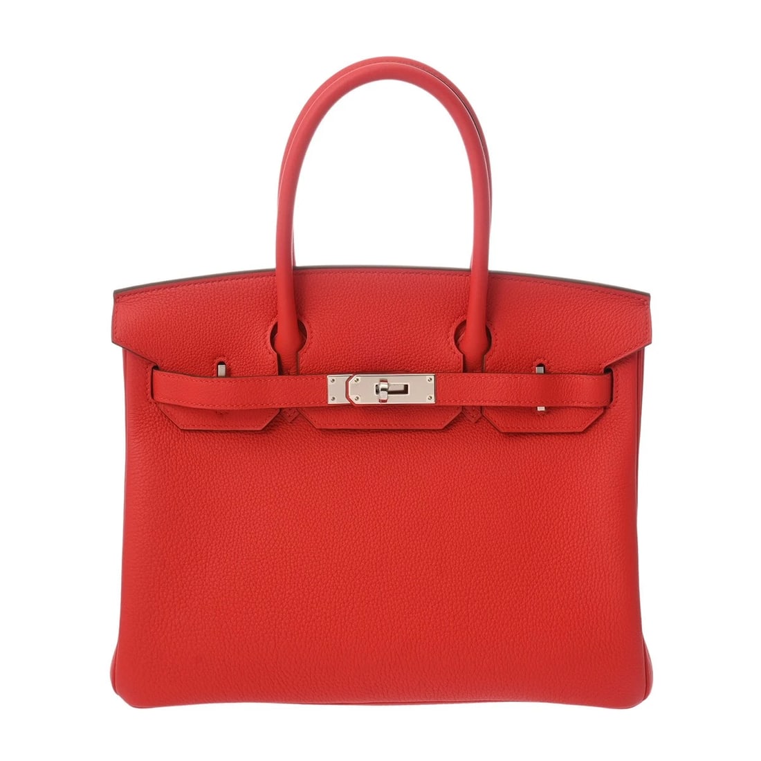 HERMES BIRKIN 30 TOGO ROUGE LADIEU HANDBAG: HERMES Birkin 30 Togo Rouge Ladieu Handbag Brand: HERMES Type: Handbag Material: Togo Color: Rouge Ladieu Size: H:about 8.9inch W:about 11.8inch D:about 6.1inch Accessories: None Accessori