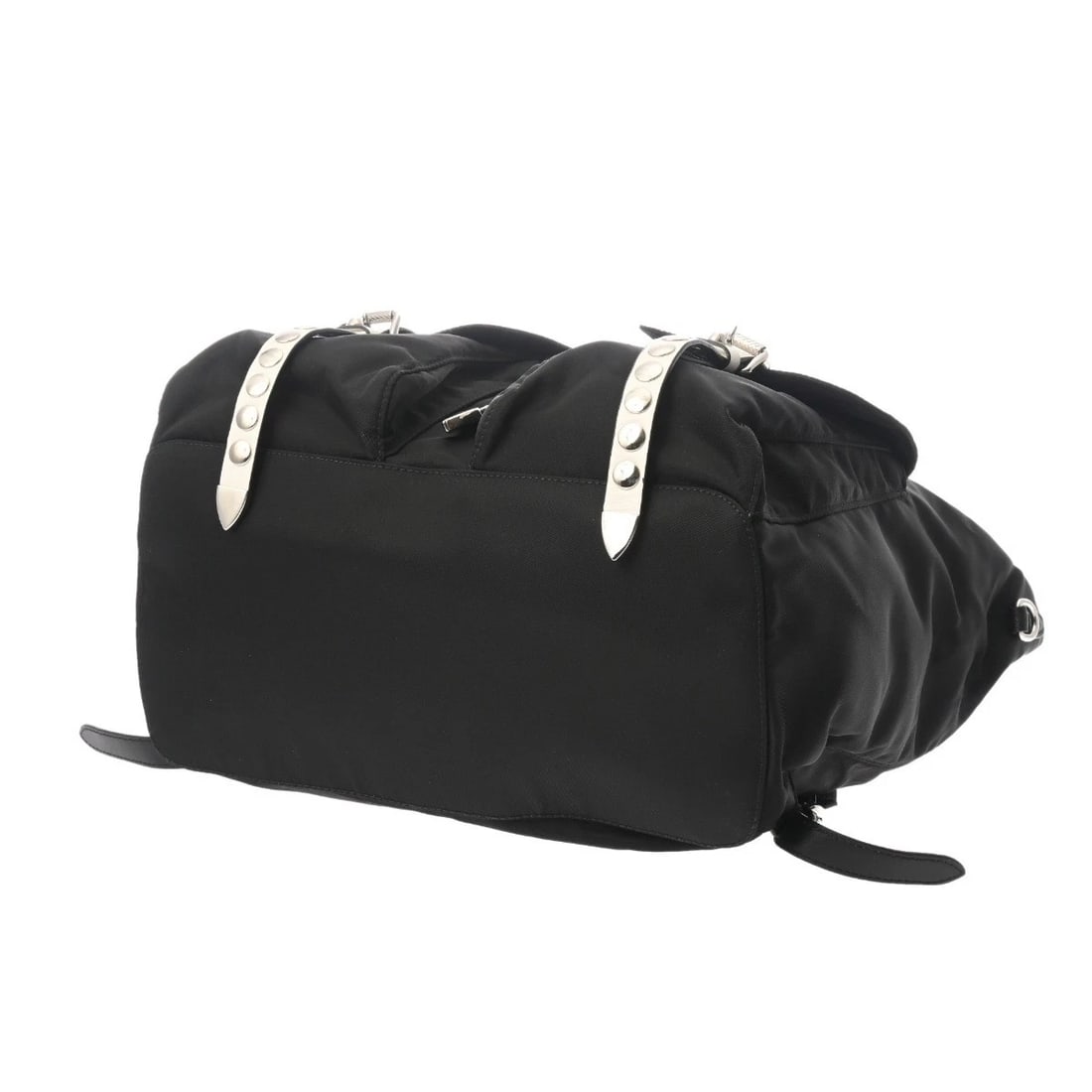 PRADA BACKPACK NYLON BLACK BACKPACK - 6