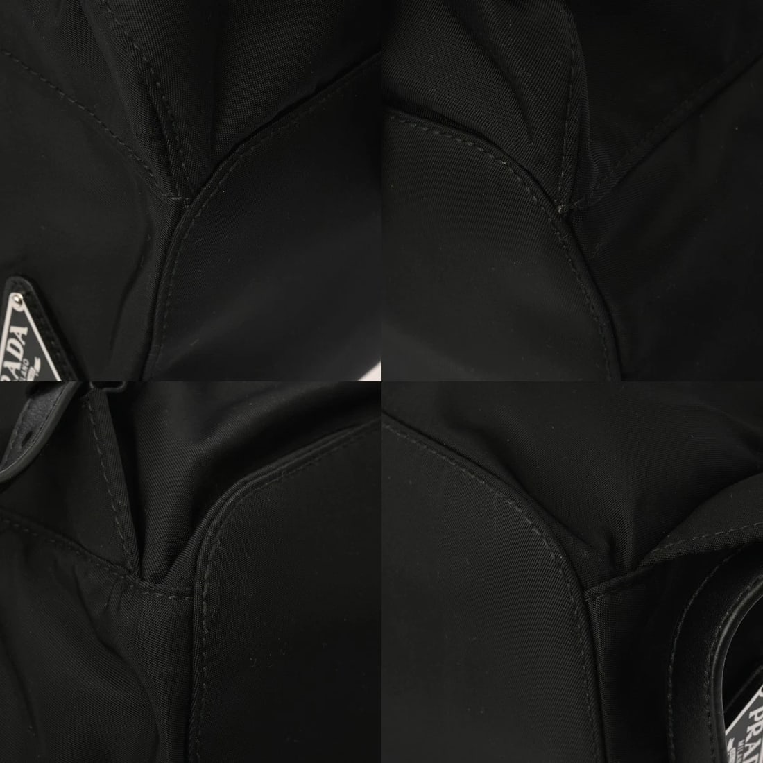 PRADA BACKPACK NYLON BLACK BACKPACK - 7