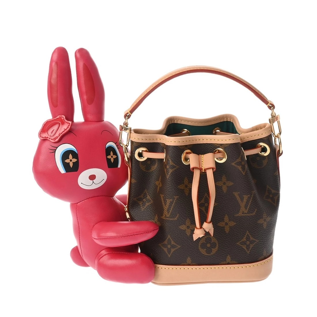 LOUIS VUITTON NANO NOE NICOLAS GHESQUIÈRE: LOUIS VUITTON Nano Noe Nicolas Ghesquière Brand: LOUIS VUITTON Type: Shoulder Bag Material: Monogram canvas Color: Brown Size: H:about 6.1inch W:about 4.9inch (Bottom) D:about 3.9inch