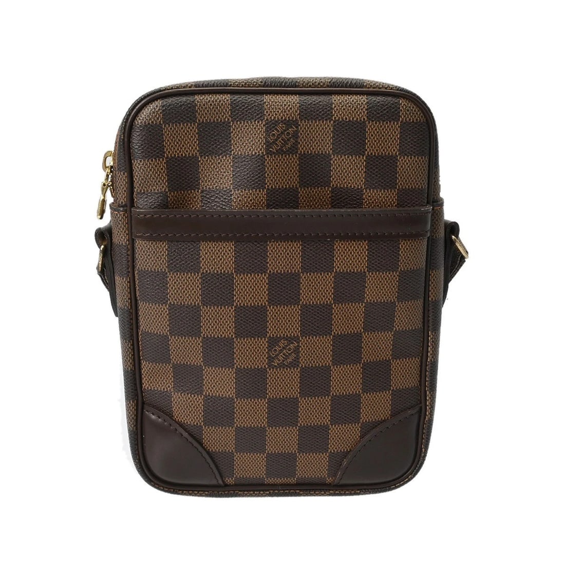 LOUIS VUITTON DANUBE DAMIER DAMIER CANVAS: LOUIS VUITTON Danube Damier Damier canvas Brand: LOUIS VUITTON Type: Shoulder Bag Material: Damier canvas Color: Brown Size: H:about 8.3inch W:about 6.1inch D:about 2.0inch Shoulder:about