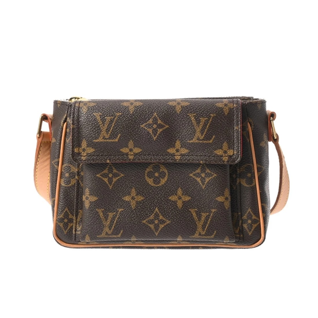 LOUIS VUITTON VIVASITE PM MONOGRAM CANVAS BROWN: LOUIS VUITTON Vivasite PM Monogram canvas Brown Brand: LOUIS VUITTON Type: Shoulder Bag Material: Monogram canvas Color: Brown Size: H:about 5.3inch W:about 7.1inch D:about 3.3inch Shoulder:about