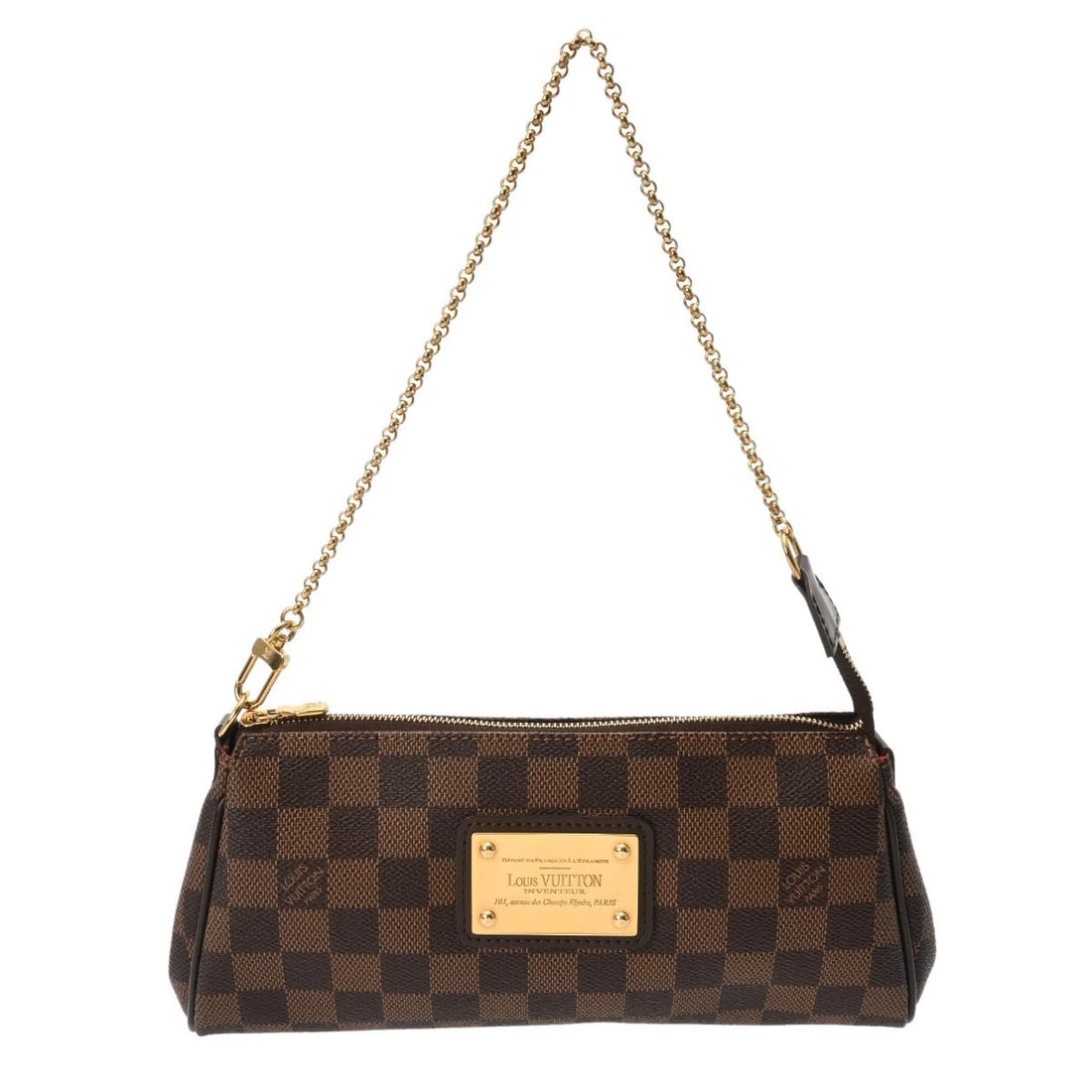 LOUIS VUITTON EVA 2WAY DAMIER CANVAS EBENE SHOULDER BAG (1 of 9)