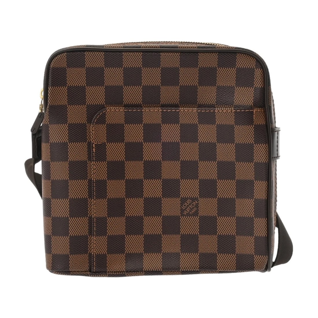 LOUIS VUITTON OLAF PM DAMIER DAMIER CANVAS EBENE UNISEX SHOULDER BAG: LOUIS VUITTON Olaf PM Damier Damier canvas Ebene unisex Shoulder Bag Brand: LOUIS VUITTON Type: Shoulder Bag Material: Damier canvas Color: Ebene Size: H:about 7.9inch W:about 7.9inch D:about 3.1i