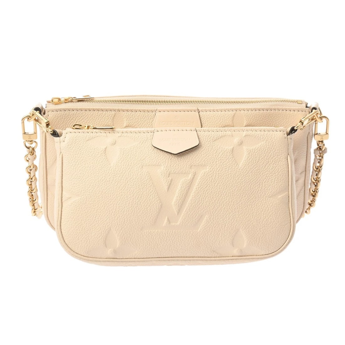 LOUIS VUITTON MULTI POCHETTE ACCESSOIRES 2WAY MONOGRAM: LOUIS VUITTON Multi Pochette Accessoires 2WAY Monogram Brand: LOUIS VUITTON Type: Shoulder Bag Material: leather Color: Creme Size: H:about 5.5inch W:about 9.4inch D:about 1.6inch Handle:about