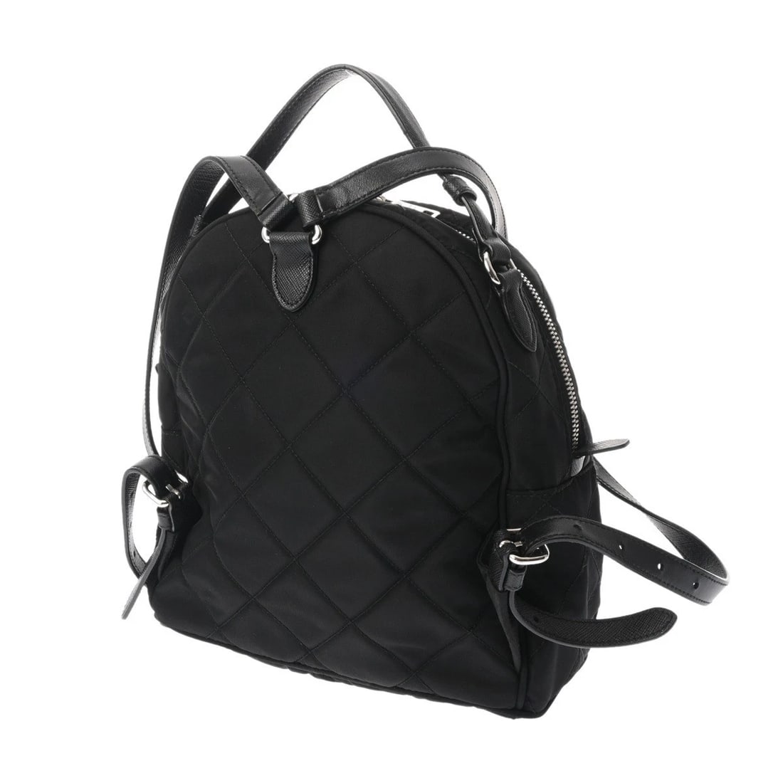 PRADA SMALL BACKPACK NYLON BLACK BACKPACK - 2