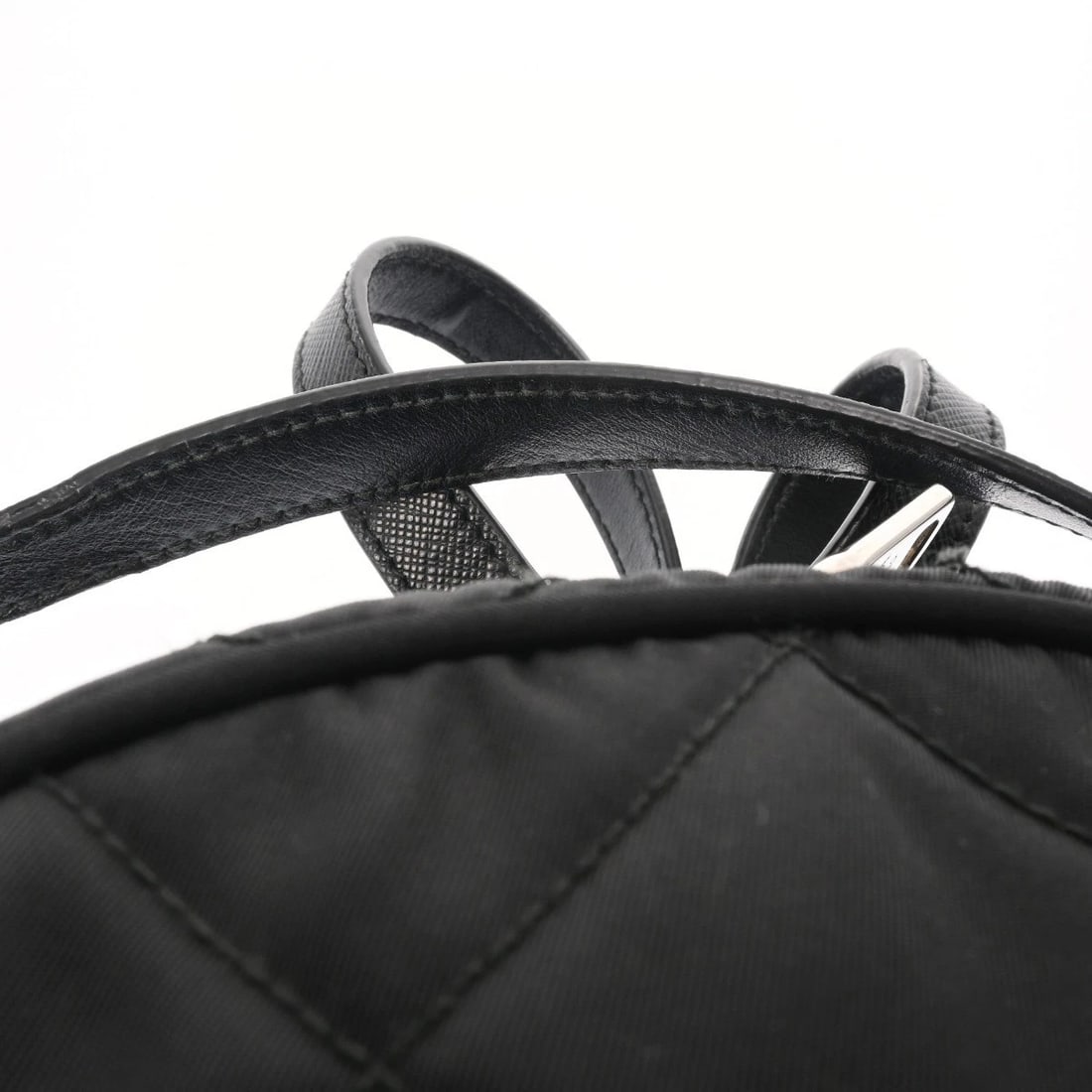 PRADA SMALL BACKPACK NYLON BLACK BACKPACK - 6
