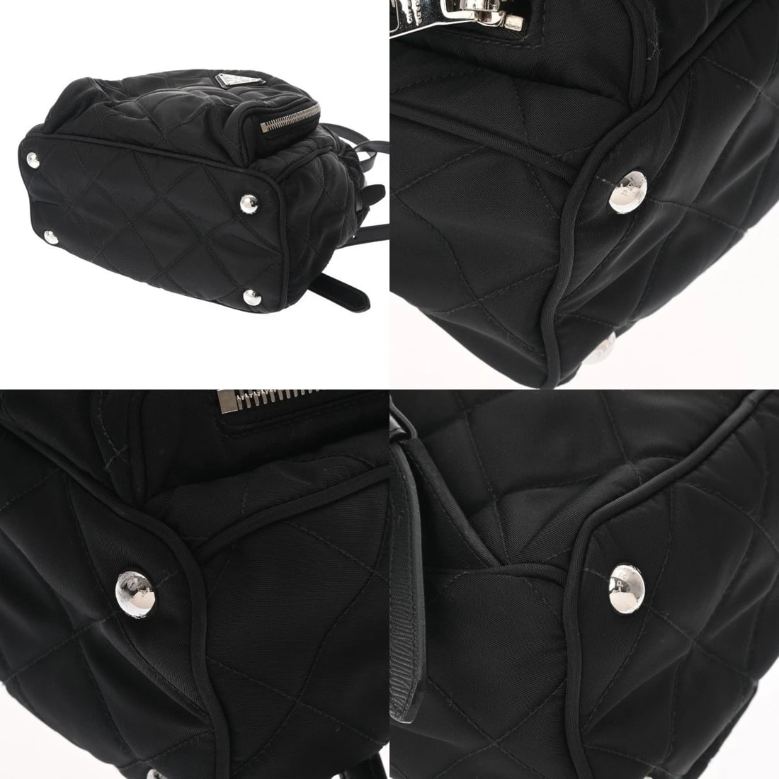 PRADA SMALL BACKPACK NYLON BLACK BACKPACK - 7