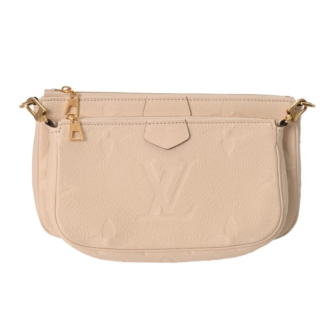 LOUIS VUITTON MULTI POCHETTE ACCESSOIRES MONOGRAM: LOUIS VUITTON Multi Pochette Accessoires Monogram Brand: LOUIS VUITTON Type: Shoulder Bag Material: leather Color: Creme Size: H:about 5.5inch W:about 9.4inch D:about 1.6inch Shoulder:about