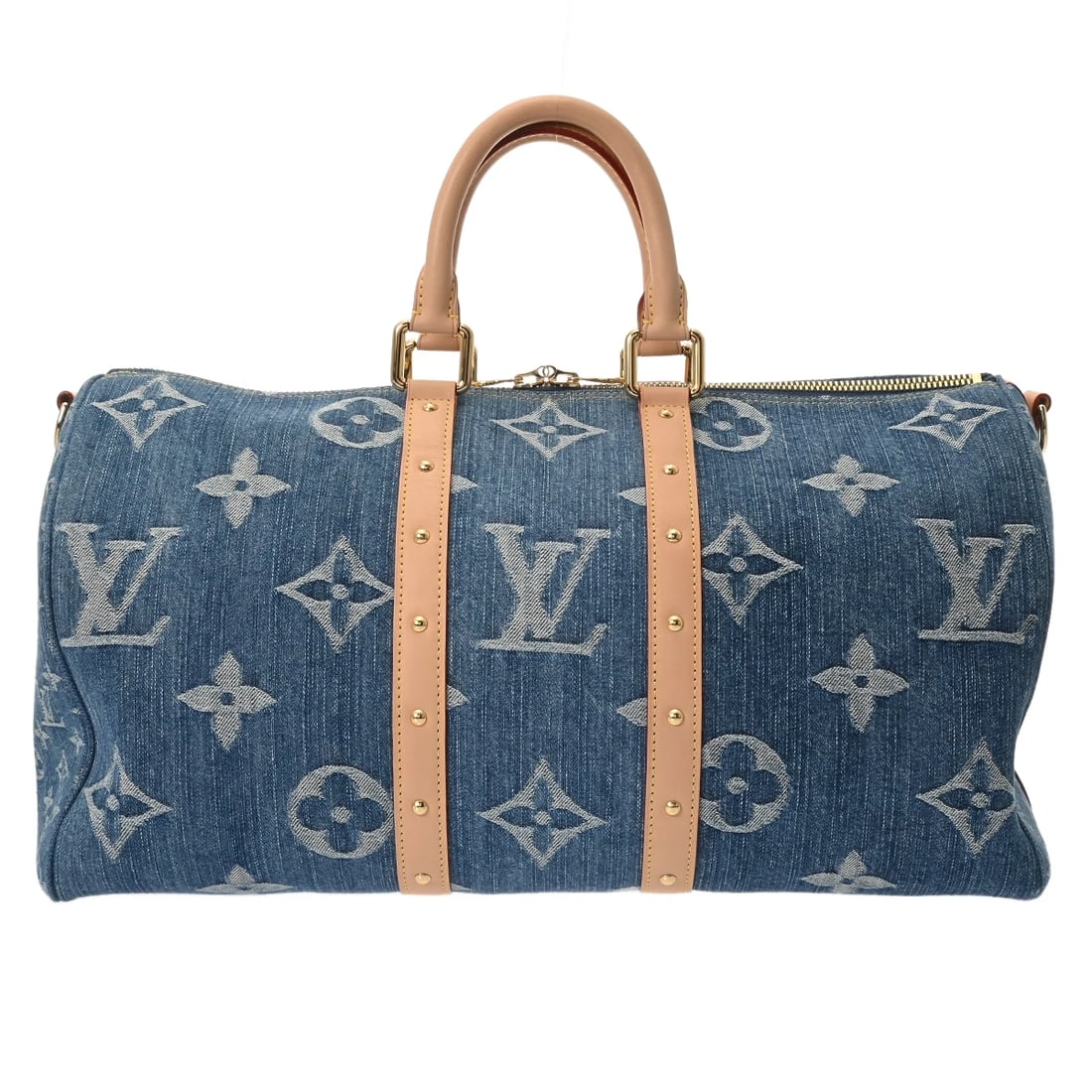 LOUIS VUITTON KEEP POL BANDELIER: LOUIS VUITTON Keep Pol Bandelier Brand: LOUIS VUITTON Type: Boston bag Material: Monogram denim Color: blue Size: H:about 10.6inch W:about 18.1inch D:about 7.9inch Shoulder:about 52.8inch