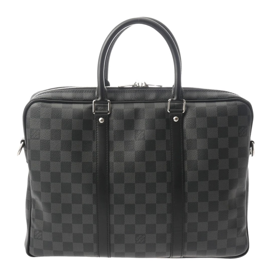 LOUIS VUITTON PDV PM 2WAY DAMIER GRAPHITE DAMIER: LOUIS VUITTON PDV PM 2WAY Damier Graphite Damier Brand: LOUIS VUITTON Type: Business bag Material: Damier canvas Color: Black Grey Size: H:about 10.6inch W:about 14.2inch D:about 2.4inch