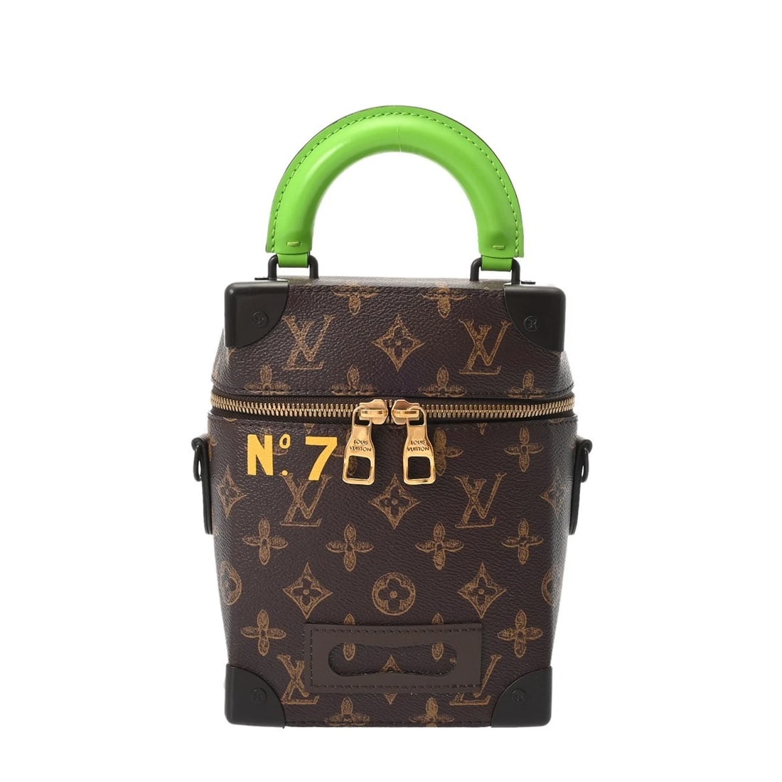 LOUIS VUITTON VERTICAL BOX TRUNK MONOGRAM CANVAS: LOUIS VUITTON Vertical box trunk Monogram canvas Brand: LOUIS VUITTON Type: Shoulder Bag Material: Monogram canvas Color: Brown Size: H:about 8.3inch W:about 6.1inch D:about 3.0inch (maximum) Shou