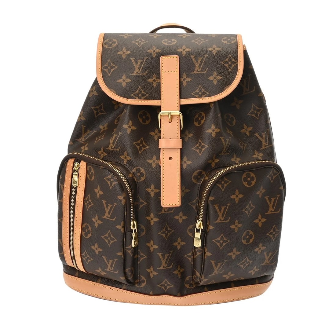 LOUIS VUITTON SAC A DOSBOSPHORE MONOGRAM: LOUIS VUITTON Sac A DosBosphore Monogram Brand: LOUIS VUITTON Type: Backpack Daypack Material: Monogram canvas Color: Brown Size: H:about 15.0inch W:about 12.2inch D:about 4.5inch Shoulder:about 4