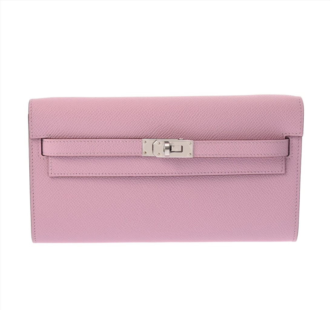 HERMES KELLY WALLET LONG TO GO UNISEX PURSE: HERMES Kelly wallet long to go unisex Purse Brand: HERMES Type: Purse Material: Veau Epsom Color: mauve silvestre × SilverMetal Size: H:about 4.7inch W:about 8.1inch Accessories: None Acce