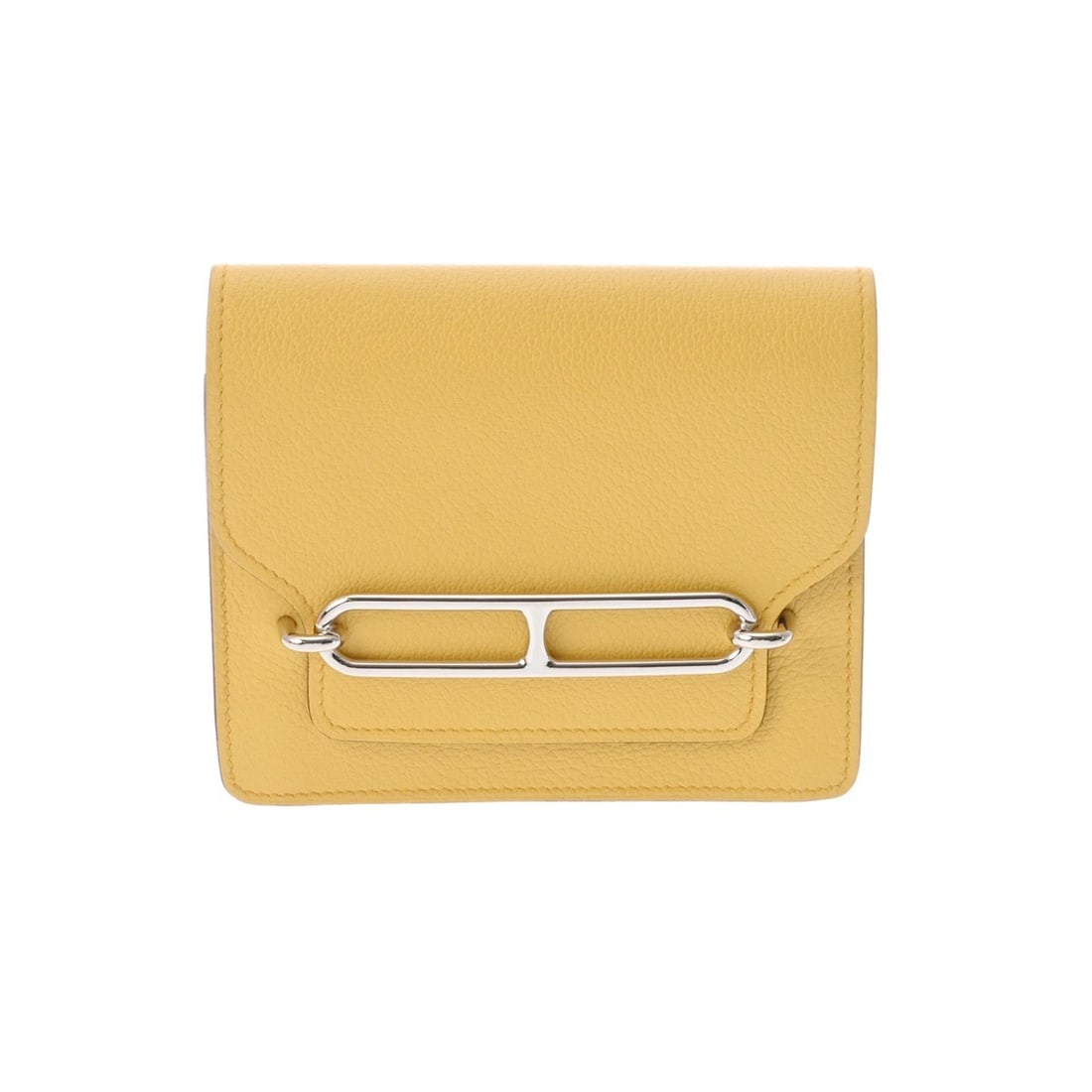 HERMES RURI SLIM WALLET SHAVE SUN/NEW BLUE JEAN UNISEX BIFOLD WALLET (1 of 11)