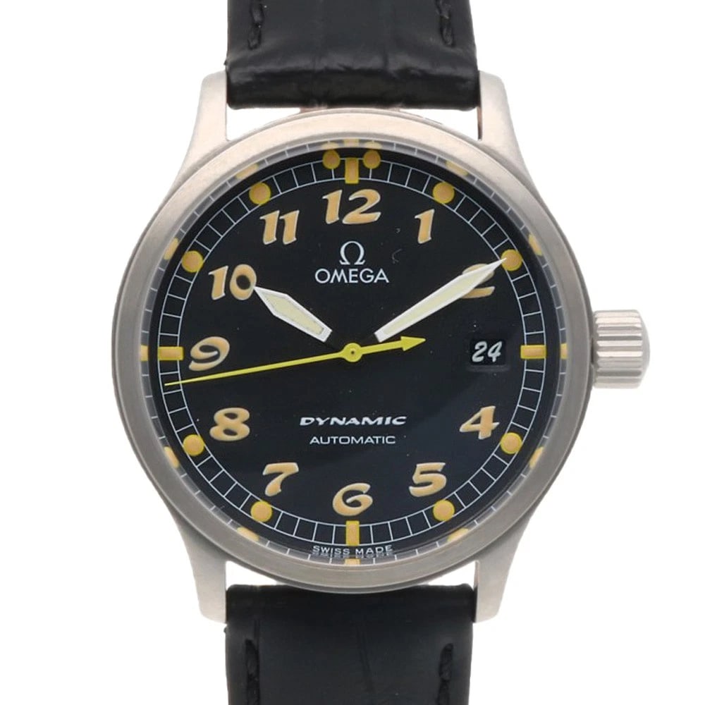 OMEGA WATCHES STAINLESS STEEL WATCH: OMEGA Watches Stainless Steel Watch Brand: OMEGA Type: Wristwatch Material: Stainless Steel Color: black Size: Case Diameter:29.0mmBand Length:6.5inch / 16.5cm Accessories: None Accessorie