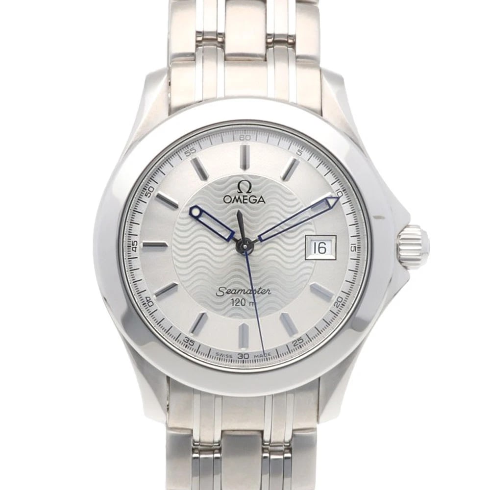 OMEGA SEAMASTER WATCHES STAINLESS STEEL WATCH: OMEGA Seamaster Watches Stainless Steel Watch Brand: OMEGA Type: Wristwatch Material: Stainless Steel Color: Silver Size: Case Diameter:36.0mmBand Length:7.5inch / 19.0cm Accessories: None