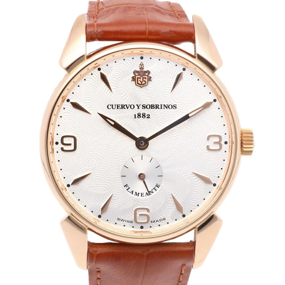 CUERVO SOBRINOS WATCHES RED GOLD WATCH (1 of 5)