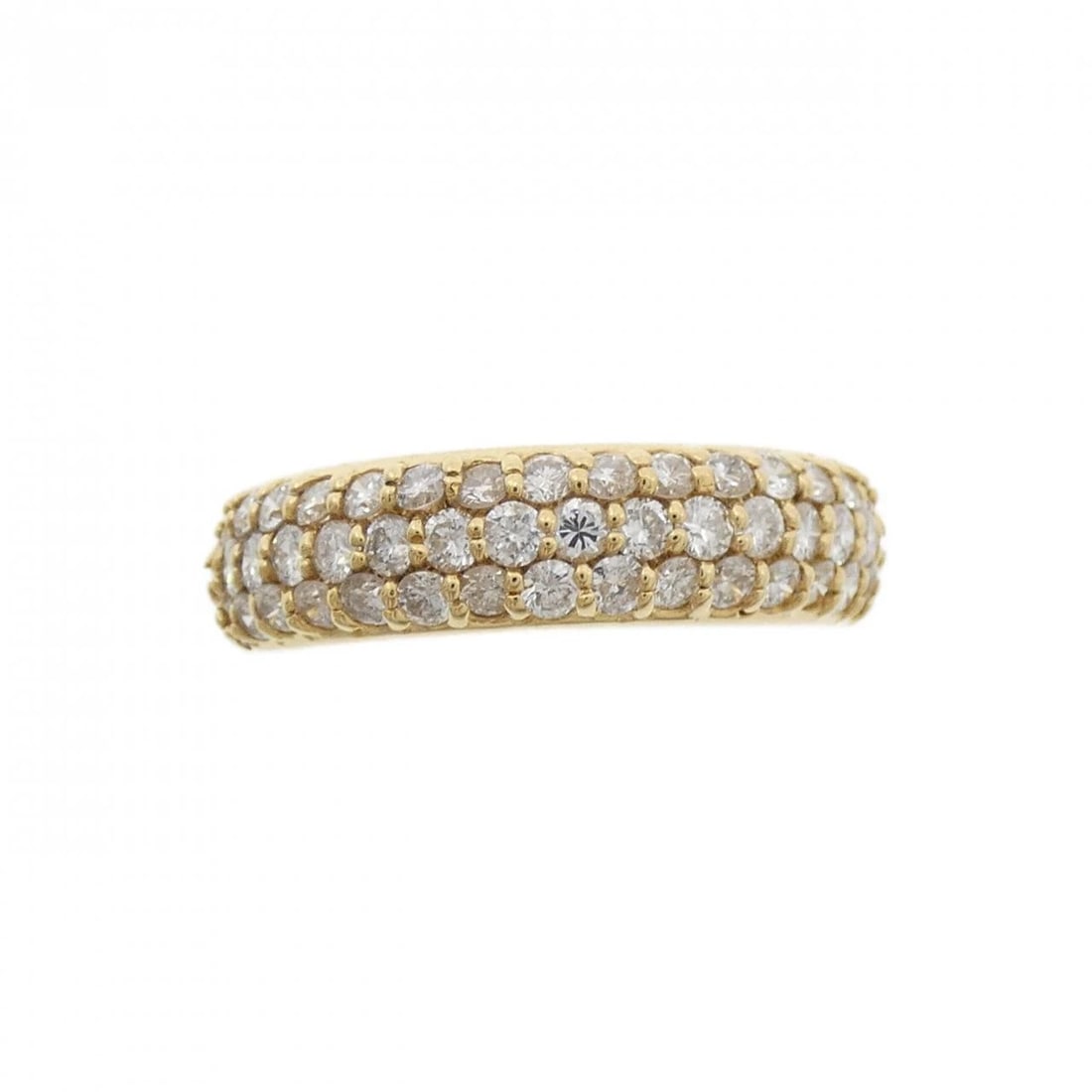 K18YG DIAMOND RING: K18YG Diamond Ring Brand: Unbranded Type: Diamond Ring Material: K18 yellow gold, Main Stone/Creation Natural Color: Yellow Gold Size: US5 3/4 Accessories: None Accessories Notice: When