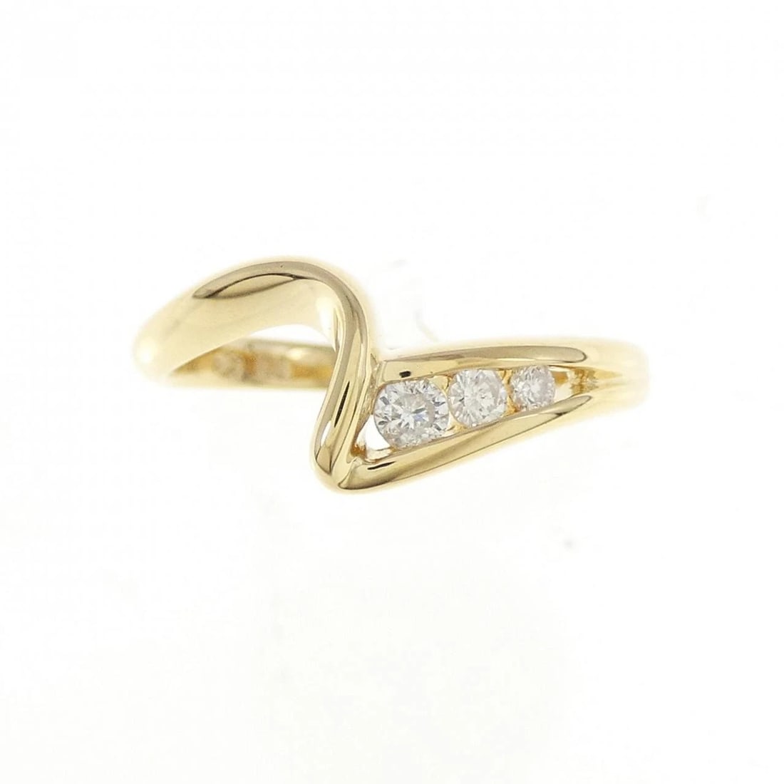 K18YG DIAMOND RING: K18YG Diamond Ring Brand: Unbranded Type: Diamond ring Material: K18 yellow gold, Main Stone/Creation Natural Color: YELLOW gOLD Size: US5 1/2 Accessories: None Accessories Notice: When