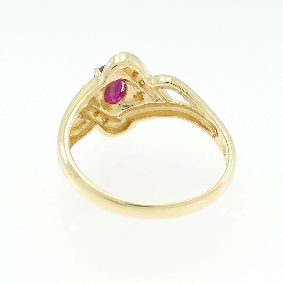 18K YELLOW GOLD RUBY RING - 2