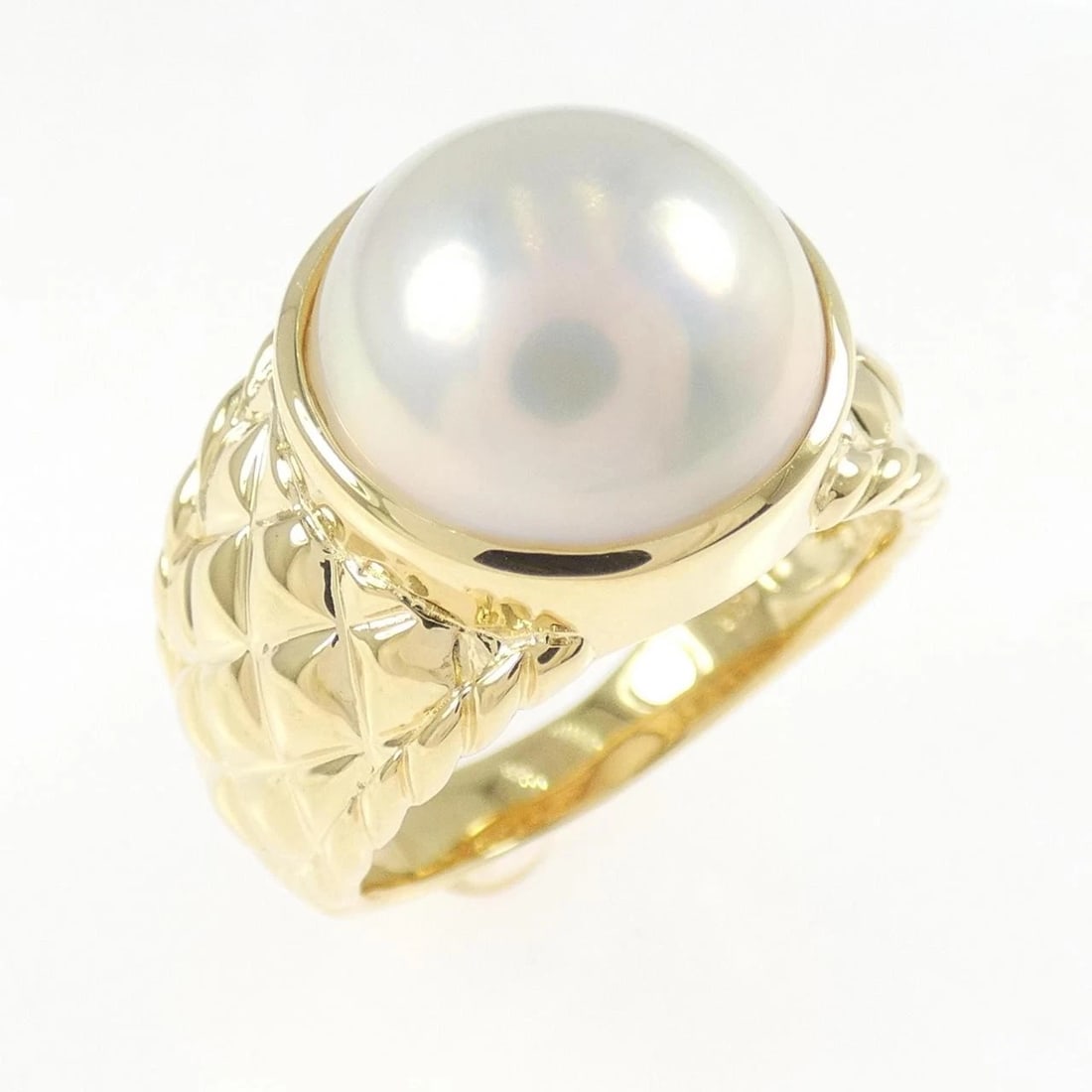 K18YG MABE PEARL RING (1 of 2)
