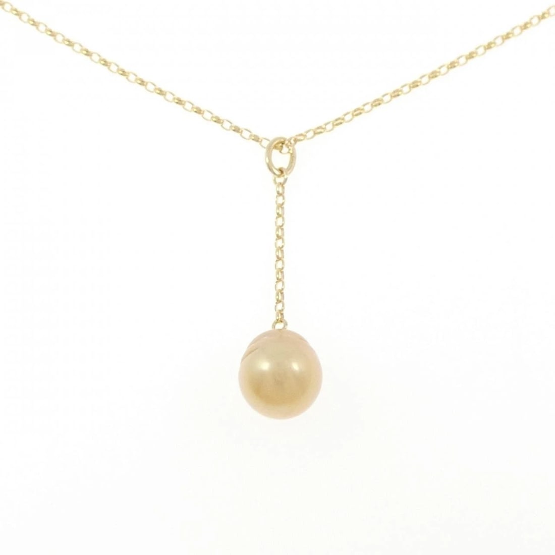 K18YG WHITE BUTTERFLY PEARL NECKLACE (1 of 3)