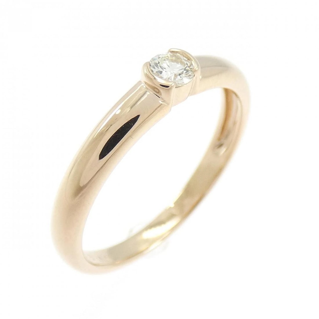 K18PG DIAMOND RING: K18PG Diamond Ring Brand: Unbranded Type: Diamond ring Material: K18 Pink Gold, Main Stone/Creation Natural Color: PINK GOLD Size: US5 Accessories: None Accessories Notice: When purchasing
