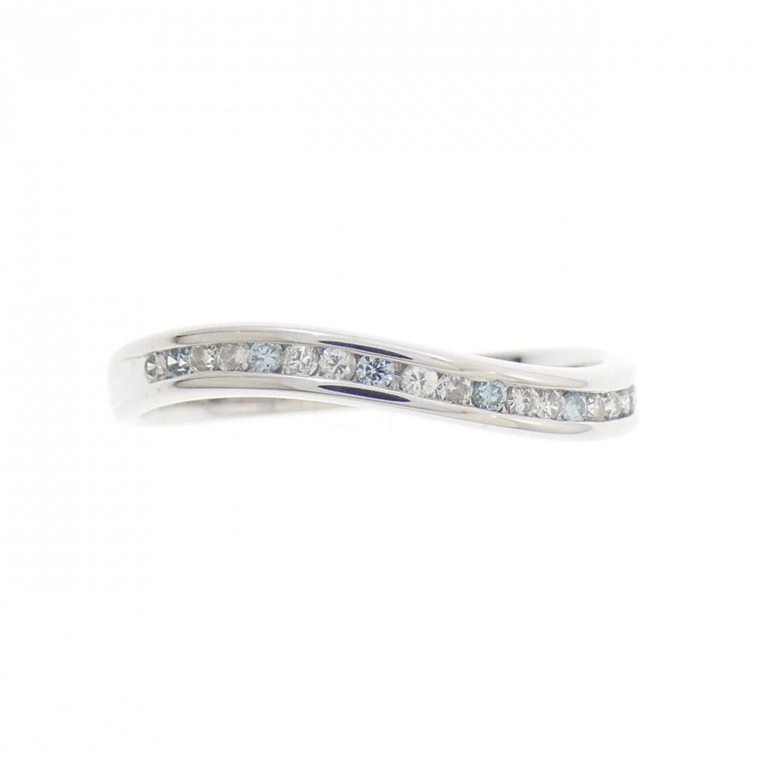 K18WG DIAMOND RING - 2